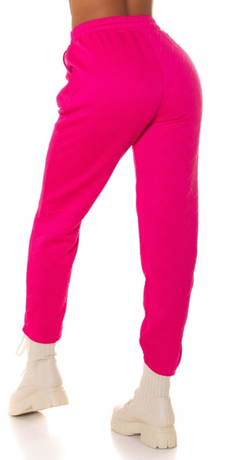 Trendy Highwaist Joggers with waistband Pink